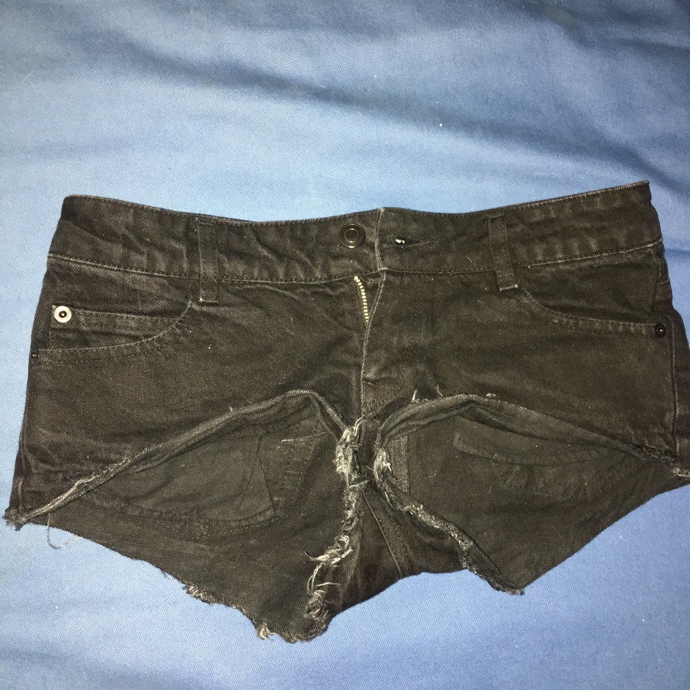 Brandy Melville Black Denim Shorts